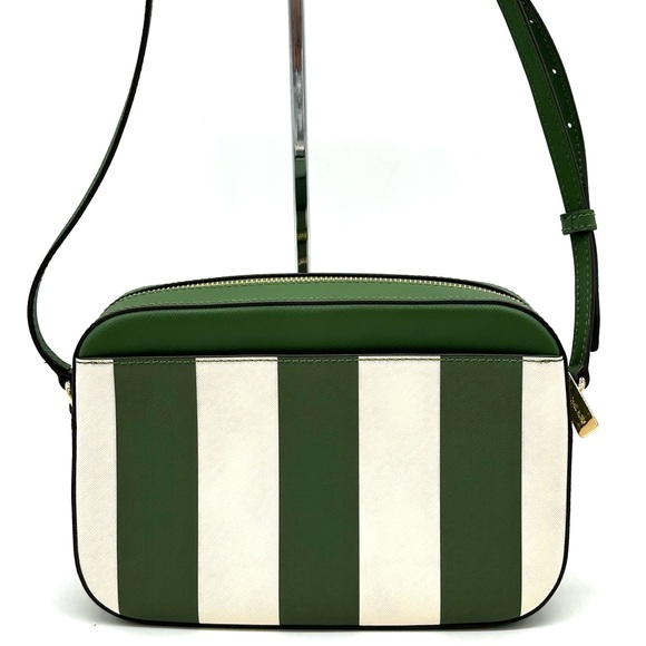 Michael Kors Large EW Zip Chain Xbody Crossbody Bag Fern Green Multi - Picture 6 of 11